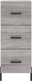 vidaXL Ντουλάπι Γκρι Sonoma 34,5x34x90 εκ. από Επεξεργασμένο Ξύλο