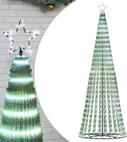 vidaXL Χριστουγεννιάτικο δέντρο LED 475 LED Ψυχρό Λευκό 247 εκ.