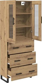 vidaXL Highboard 2 pcs Artisan Oak 69,5 x 34 x 180 εκ.