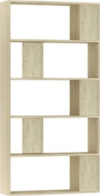 vidaXL Βιβλιοθήκη/Διαχωριστικό Sonoma Δρυς 80x24x159 εκ. Επεξ. Ξύλο