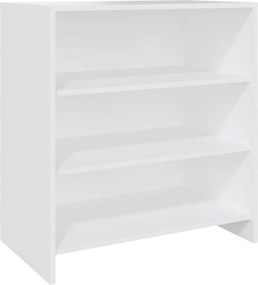 vidaXL Μπουφές 2 Τεμαχίων Λευκός από Επεξεργασμένο Ξύλο