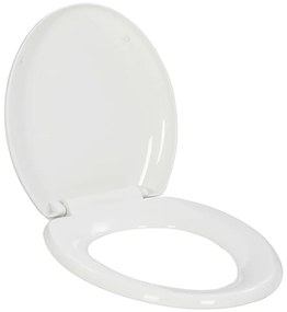 vidaXL Κάλυμμα Λεκάνης με Soft Close &amp; Quick Release Λευκό