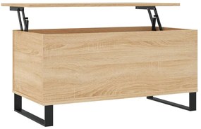 vidaXL Τραπεζάκι Σαλονιού Sonoma Δρυς 90x44,5x45εκ. Επεξεργασμένο Ξύλο