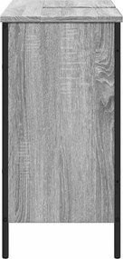 vidaXL Ντουλάπι Νιπτήρα Μπάνιου Γκρι Sonoma 80x30x60 εκ. Επεξ. Ξύλο
