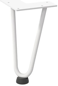 vidaXL Πόδια Φουρκέτας για Τραπεζάκι Σαλονιού 4 τεμ. Λευκά 20 εκ. από Μασίφ Ατσάλι