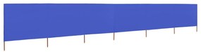 vidaXL Προστατευτικό Αέρα με 6 Πάνελ Αζούρ Μπλε 800x160 εκ. Υφασμάτινο