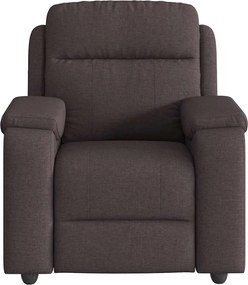 vidaXL Πολυθρόνα Ανακλινόμενη Σκούρο Καφέ Υφασμάτινη