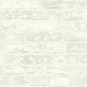 Αυτοκόλλητη Ταπετσαρία Stuccoed White Brick Peel KAL.RMK9038