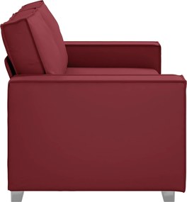 vidaXL Διθέσιος καναπές Κόκκινο 180 cm Τεχνητό Δέρμα
