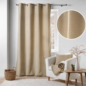 Κουρτίνα Μπουκλέ (140x240) Με Τρουκς L-C Wooly Beige 1612082