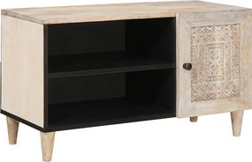 vidaXL Μονάδες TV με ράφι Λευκό 80 x 33 x 46 εκ Επεξεργασμένο ξύλο