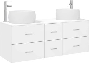 vidaXL Σετ Επίπλων Μπάνιου 3 τμχ. Λευκό 49,5 x 44,5 x 66 εκ