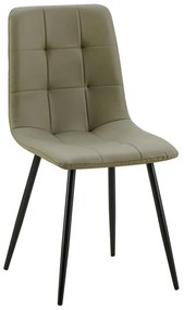 Καρέκλα Carre 03-1105 54,5x45x90cm Olive Green Μέταλλο,Ύφασμα