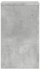 vidaXL Βάσεις Φυτών 2 τεμ. Γκρι Σκυρ. 30x30x50 εκ. Επεξεργασμένο Ξύλο