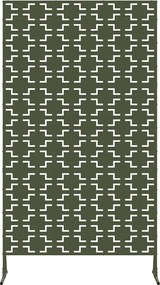vidaXL Οθόνη Ιδιωτικότητας Ελιά 100 x 50 x 180 εκ. Ατσάλι