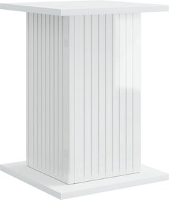 vidaXL Βάση φυτών 2 pcs Γυαλιστερό Λευκό 30,5 x 30 x 43 εκ