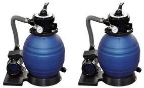 vidaXL Αντλίες/Φίλτρα Άμμου 2 τεμ. 400 W 11000 λίτρα/ώρα
