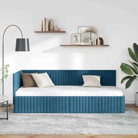 vidaXL Κρεβάτι Γωνίας Μπλε 80 x 200 cm Βελούδο