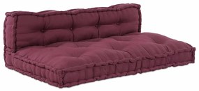 vidaXL Μαξιλάρι για καναπέ παλέτας 2 pcs Καφετί ύφασμα