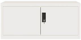 vidaXL Αρχειοθήκη Λευκή 90 x 40 x 130 εκ. από Ατσάλι