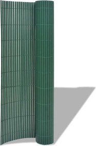 vidaXL Περίφραξη Κήπου Διπλής Όψης Πράσινη 90 x 300 εκ. από PVC