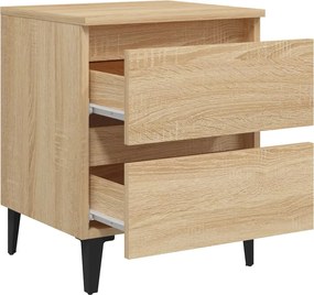 vidaXL Κομοδίνο Sonoma Δρυς 40 x 35 x 50 εκ. από Επεξ. Ξύλο
