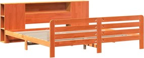 vidaXL Σκελετός Κρεβ. Χωρίς Στρώμα Καφέ Κεριού 180x200 εκ Μασίφ Πεύκο