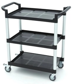 Serving Trolley – 3 Plastic Shelves – 86,5 x 42,5cm