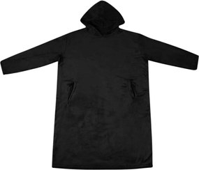 vidaXL Φούτερ-κουβέρτα Μαύρο s Φανέλα