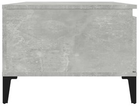 vidaXL Τραπεζάκι Σαλονιού Γκρι Σκυροδ. 90x50x36,5 εκ. Επεξεργ. Ξύλο