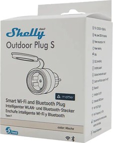 Shelly Plug S MTR Gen3 IP44 12A έξυπνη πρίζα εξωτερικού χώρου