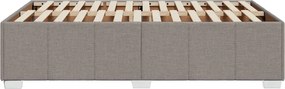vidaXL Πλαίσιο Κρεβατιού χωρίς στρώμα Taupe 120x190 εκ. Υφασμάτινο