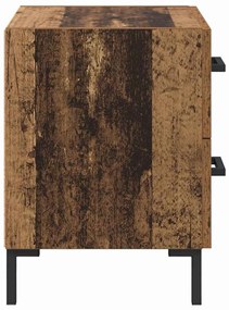 vidaXL Κομοδίνο Παλιό ξύλο 40 x 35 x 47,5 εκ Επεξεργασμένο ξύλο