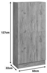Παπουτσοθήκη - ντουλάπι Felicity χρώμα φυσικό mo 60x32x127εκ 60x32x127 εκ.