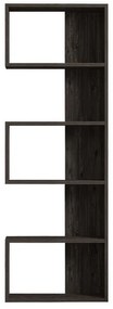 Βιβλιοθήκη Cascade σε σκούρο καρυδί απόχρωση 51,8x22x150 εκ. 51.8x22x150 εκ.