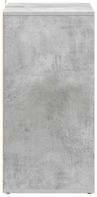 vidaXL Παπουτσοθήκη Γκρι Σκυροδέματος 60 x 35 x 70 εκ. από Επεξ. Ξύλο