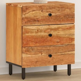 vidaXL Κομοδίνο 50 x 33 x 60 εκ. από Μασίφ Ξύλο Ακακίας