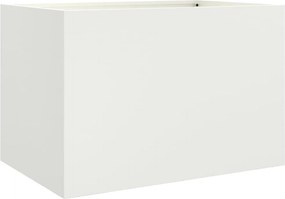 vidaXL Ζαρντινιέρα Λευκή 62x30x29 εκ. από Χάλυβα