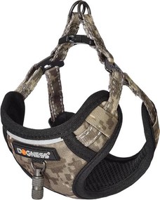 Dogness walking set leash 1,5m+harness for dog (moro)
