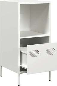 vidaXL Ντουλάπι Λευκό 35x39x73,5 εκ. από Χάλυβα Ψυχρής Έλασης