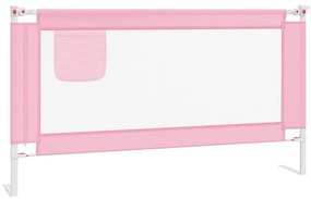 Μπάρα Κρεβατιού Προστατευτική Ροζ 150 x 25 εκ. Υφασμάτινη - Ροζ