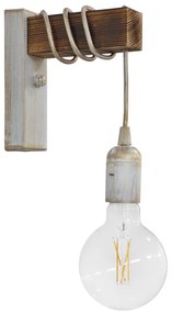 Απλίκα Τοίχου Heronia Square 31-1230 White/Bronze