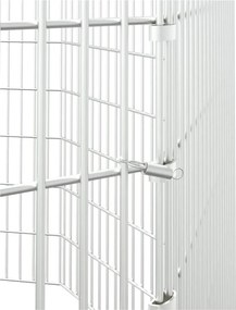 vidaXL Περίφραξη Ζώων Ελεύθερης Βοσκής 8 Πάνελ 54x80 εκ. Γαλβ. Σίδερο