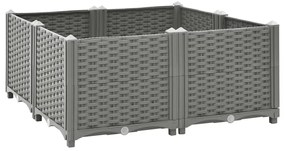 vidaXL Ζαρντινιέρα 80 x 80 x 38 εκ. από Πολυπροπυλένιο