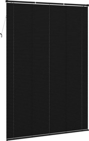 vidaXL Βενετσιάνικη Σκίαση Μαύρο 213 x 150 εκ PVC