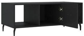 vidaXL Τραπεζάκι Σαλονιού Μαύρο 102x50x40 εκ. από Επεξεργασμένο Ξύλο