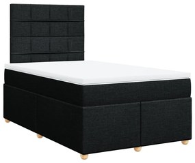 ΚΡΕΒΑΤΙ BOXSPRING ΜΕ ΣΤΡΩΜΑ ΜΑΥΡΟ 120X200 ΕΚ. ΥΦΑΣΜΑΤΙΝΟ 3293549