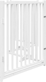 vidaXL Διαχωριστικό Σκύλων/Πόρτα Πτυσσόμενο 4 Πάνελ 320εκ. Μασίφ Ελάτη