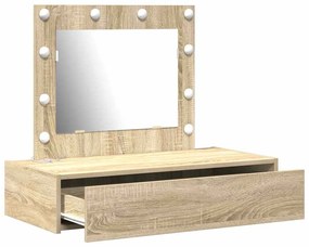 vidaXL Τραπέζι περιποίησης Καφέ 83 x 40 x 70 εκ Επεξεργασμένο ξύλο