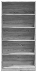 vidaXL Ντουλάπα Γκρι Sonoma 100 x 50 x 200 εκ. από Επεξεργασμένο Ξύλο